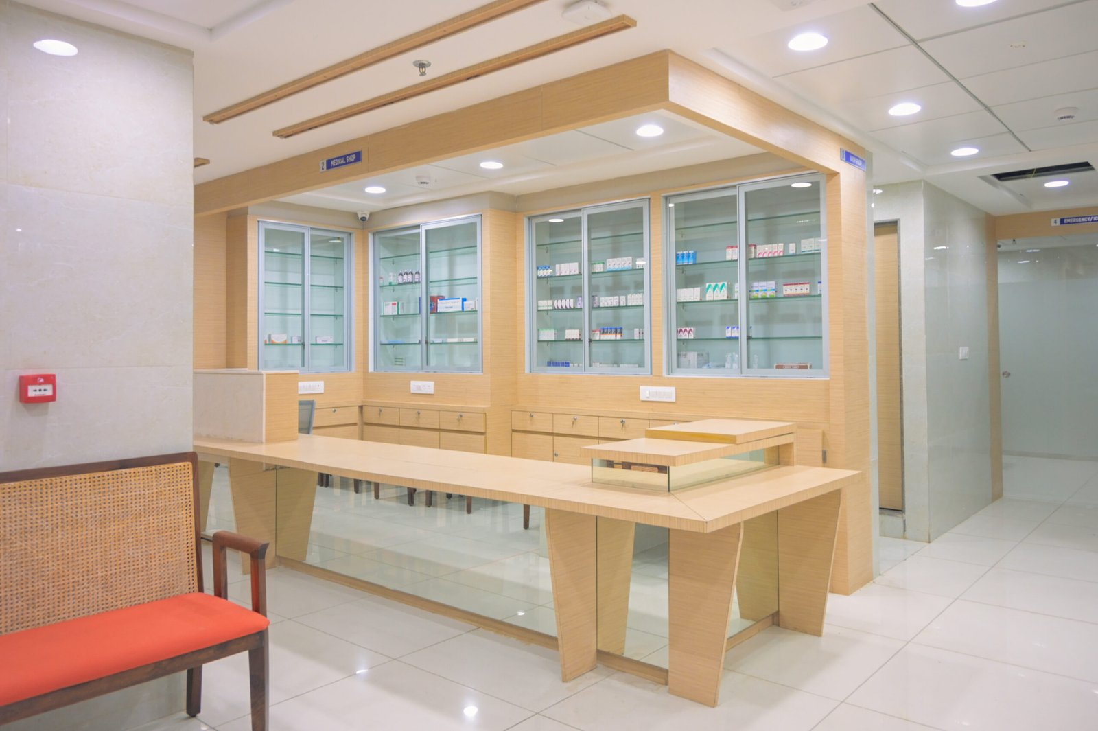 in house pharmacy and in house optical shop