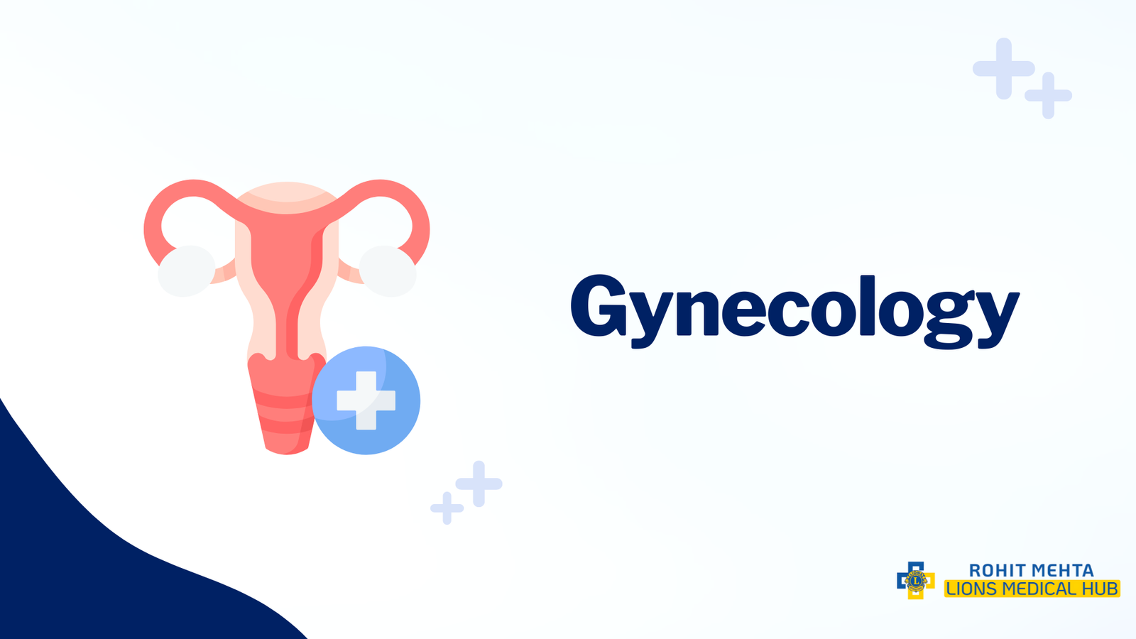 this graphical image is representing about 'Gynaecology Service at Lions Hospital'