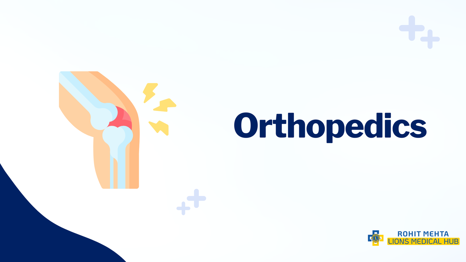 This Graphical Image is Representing about 'Orthopaedics Service at Lions Hospital'