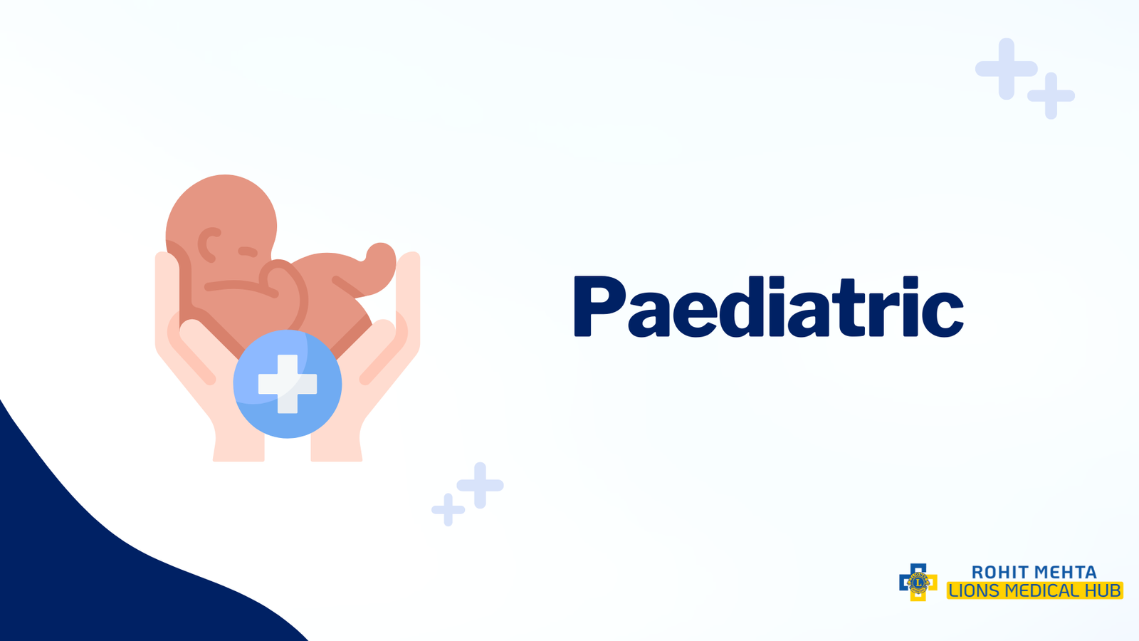 This Graphical Image is Representing about 'Paediatric Service at Lions Hospital'